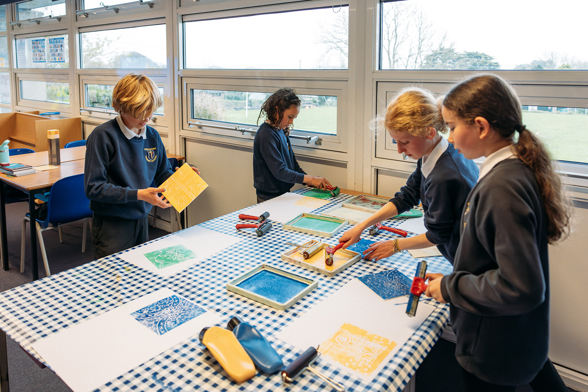 children learning