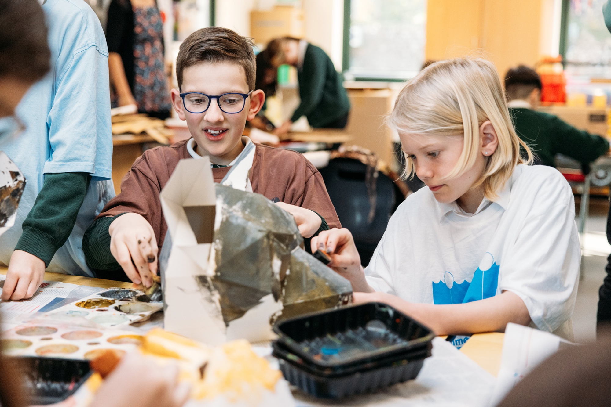 children learning