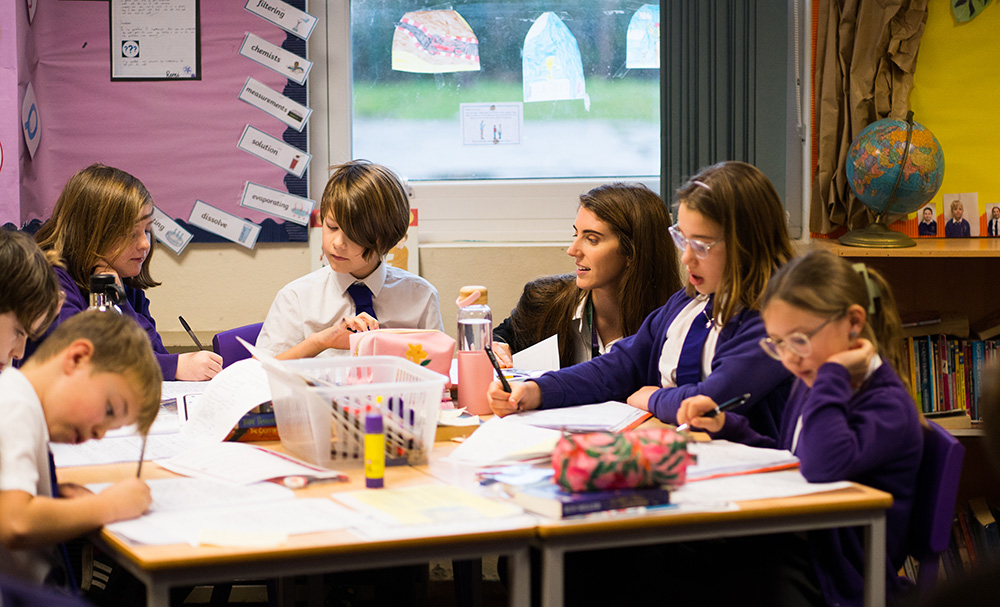 children learning