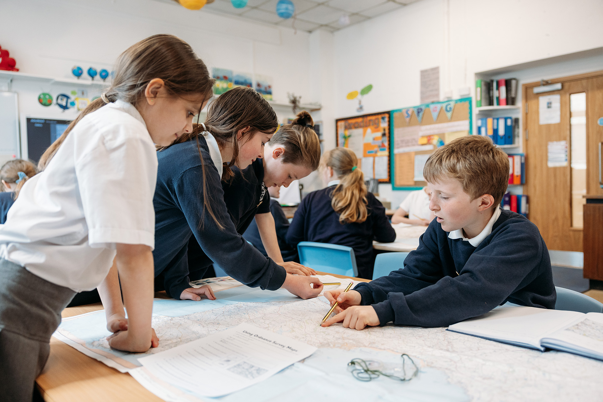 children learning